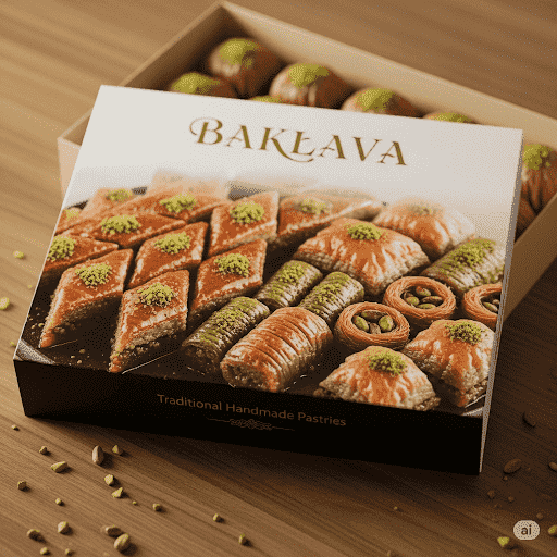 Baskısız baklava kutusu