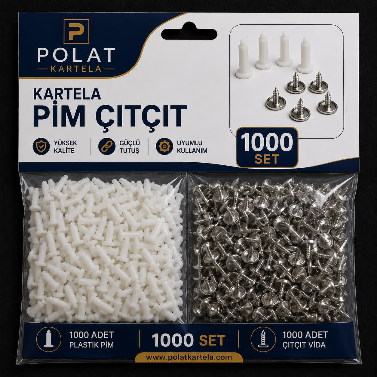 Plastik Kartela Pimi – Kartela Montaj Aksesuarı